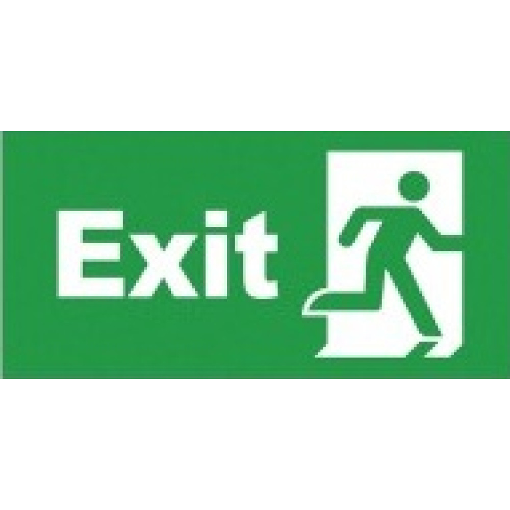 LC01-01(5) LAMBARIO-STICKER-FOR EMERGENCYLAMP-LC01-01-EXIT DOOR