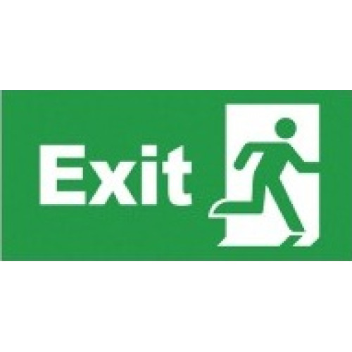 LC01-01(5) LAMBARIO-STICKER-FOR EMERGENCYLAMP-LC01-01-EXIT DOOR