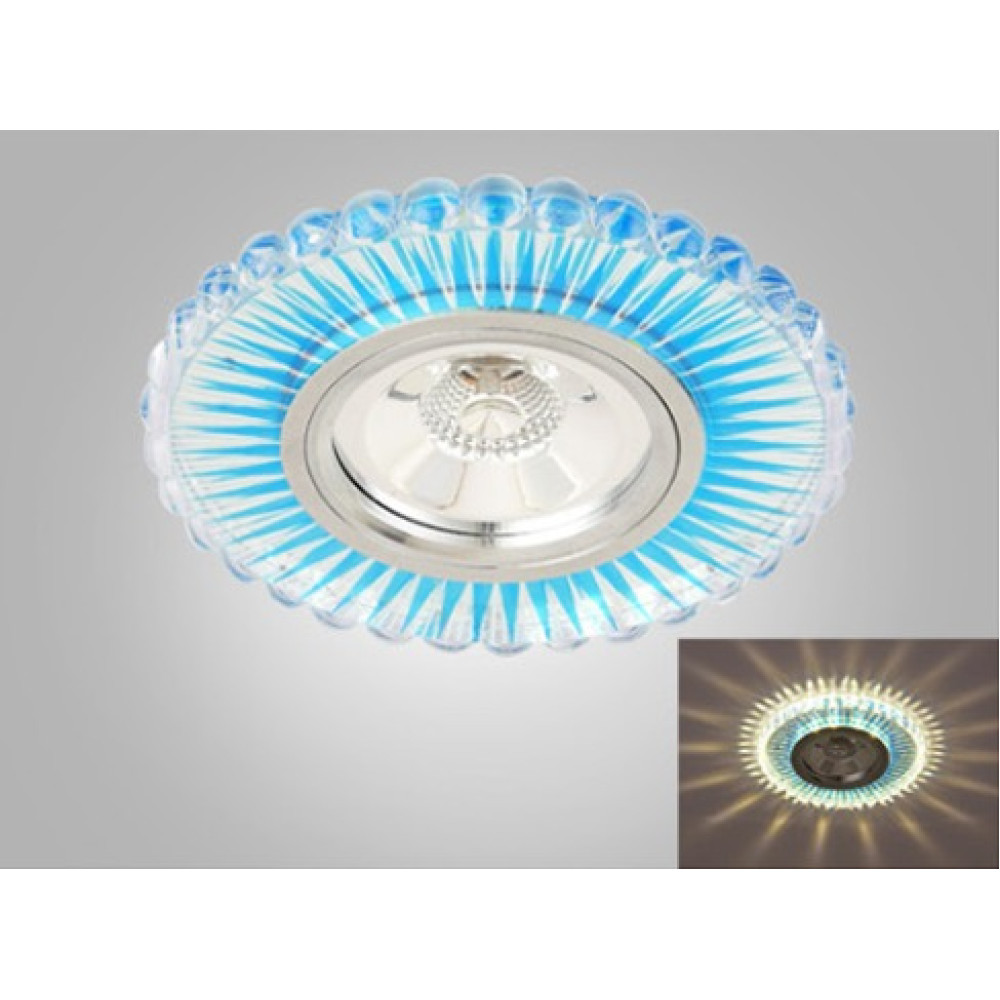 LY1002 Lighting Spot Clear+Blue COB 5W 6000K+ SMD 3W 4200K
Lamp:Ø101mm
Cut-out:Ø75mm