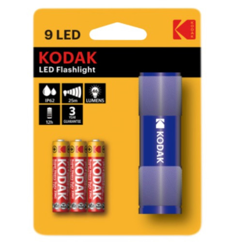 Kodak 9 Led Llamp Dore Blue me 3x LR03
