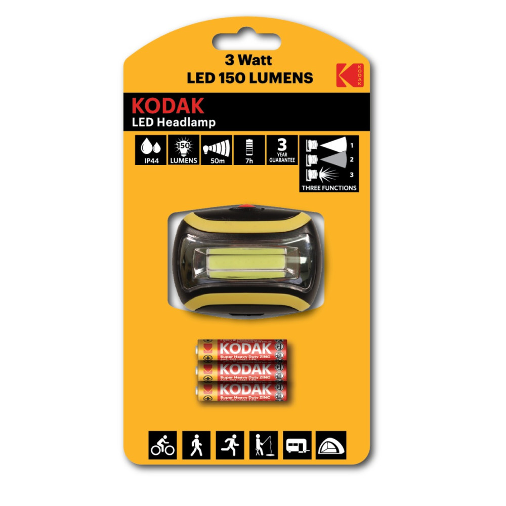 Kodak Head Lamp 3W 150 LUMENS