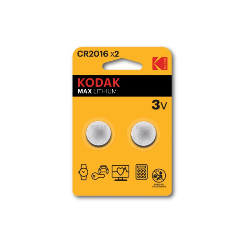 Kodak Lithium Bateri CR2016 (2x)