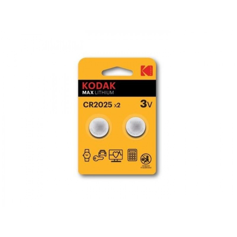 Kodak Lithium Bateri CR2025 (2x)
