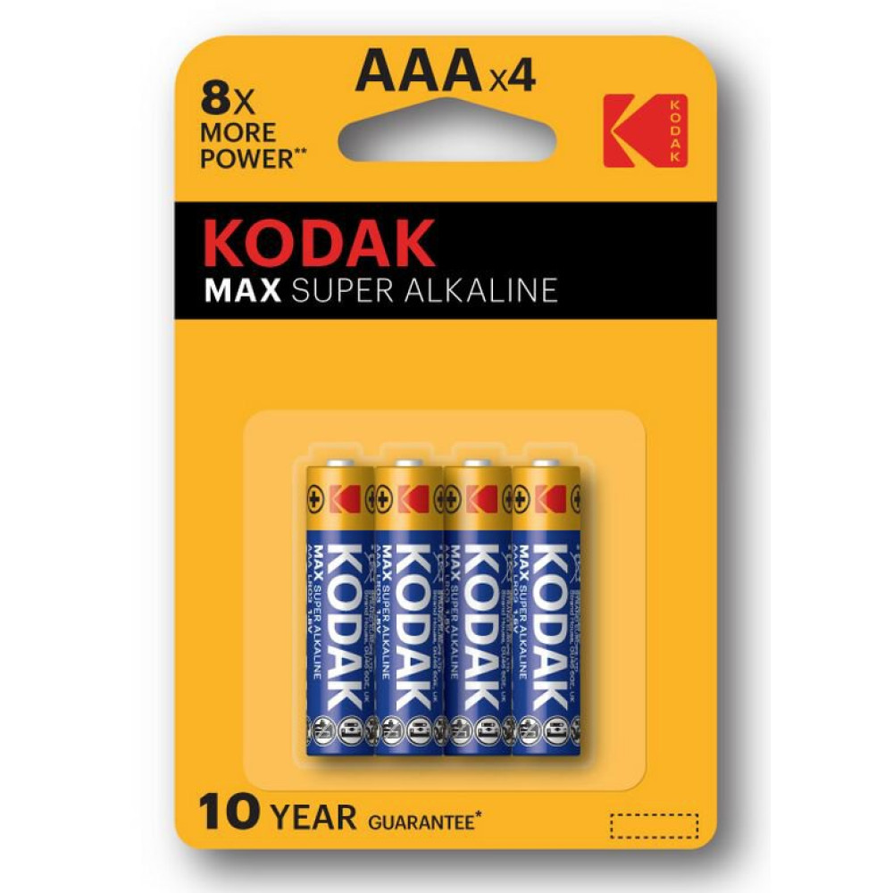Kodak Max Alkaline Bateri 3xAAA (4x)