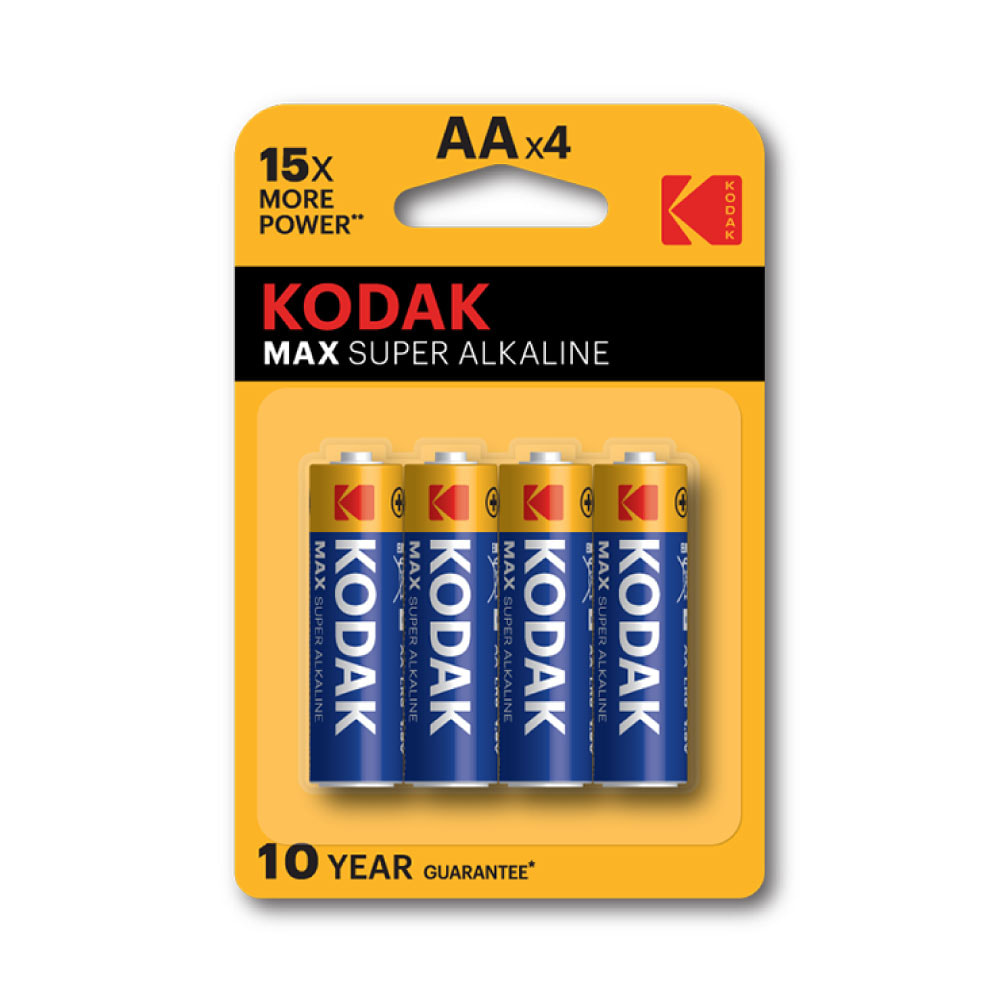 Kodak Max Alkaline Bateri 2xAA (4x)