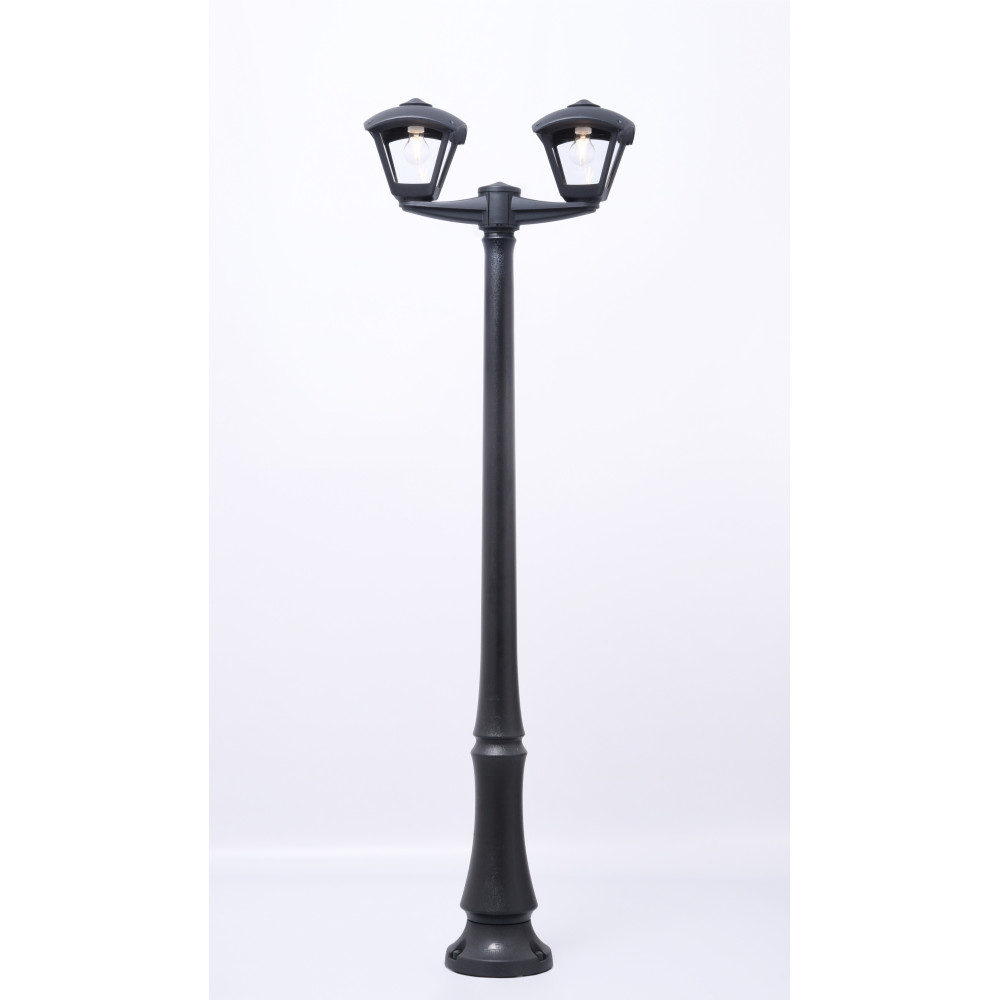 T24.306.D20.AXF1R DINO NARDO/DARIO 2L  BLACK CLEAR E27 FILAMENT LED 6.5W 2.7K