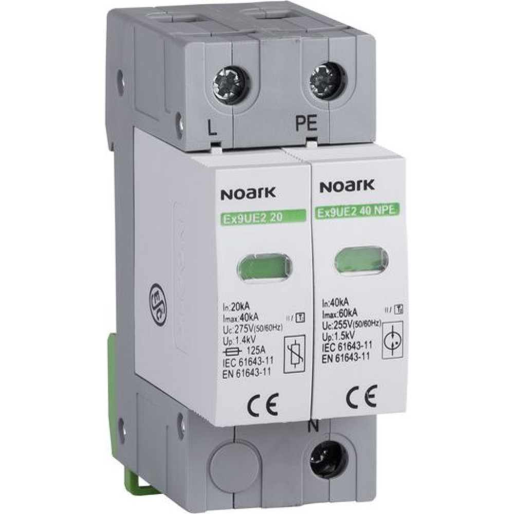 Ex9UE2 20 1P 275 Surge protection device, class 2 (C), In=20 kA, Uc=275 VAC, 1-pole 