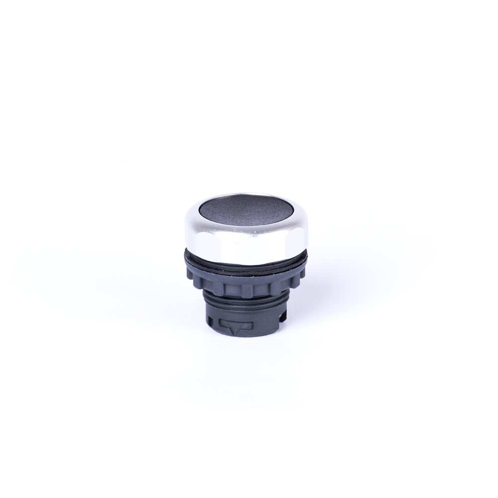Ex9P1 F k Flat button head, momentary, without printing, black