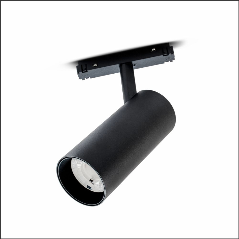MLL01-15 LAMBARIO-R20-16W-COB-24DG-BLCK-48V-3000K-LED MAGNETIC TRACKLIGHT