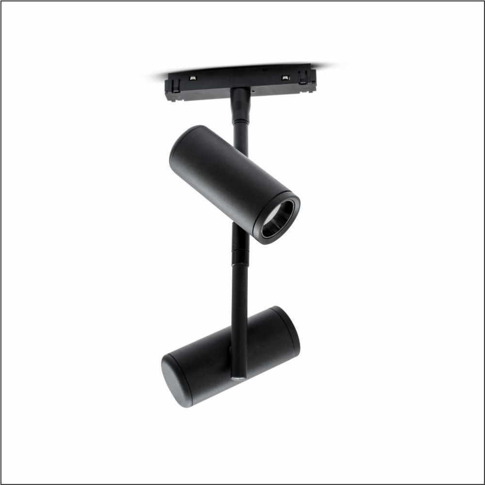 MLL01-16 LAMBARIO-R20-AR-10W-COB-24DG-BLCK-48V-3000K-LED MAGNETIC TRACKLIGHT