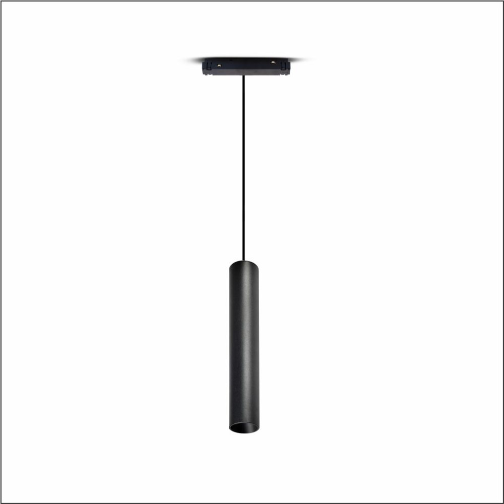 MLL01-17 LAMBARIO-R20-PENDANT-9W-COB-24DG-BLCK-48V-3000K-LED MAGNETIC TRACKLIGHT