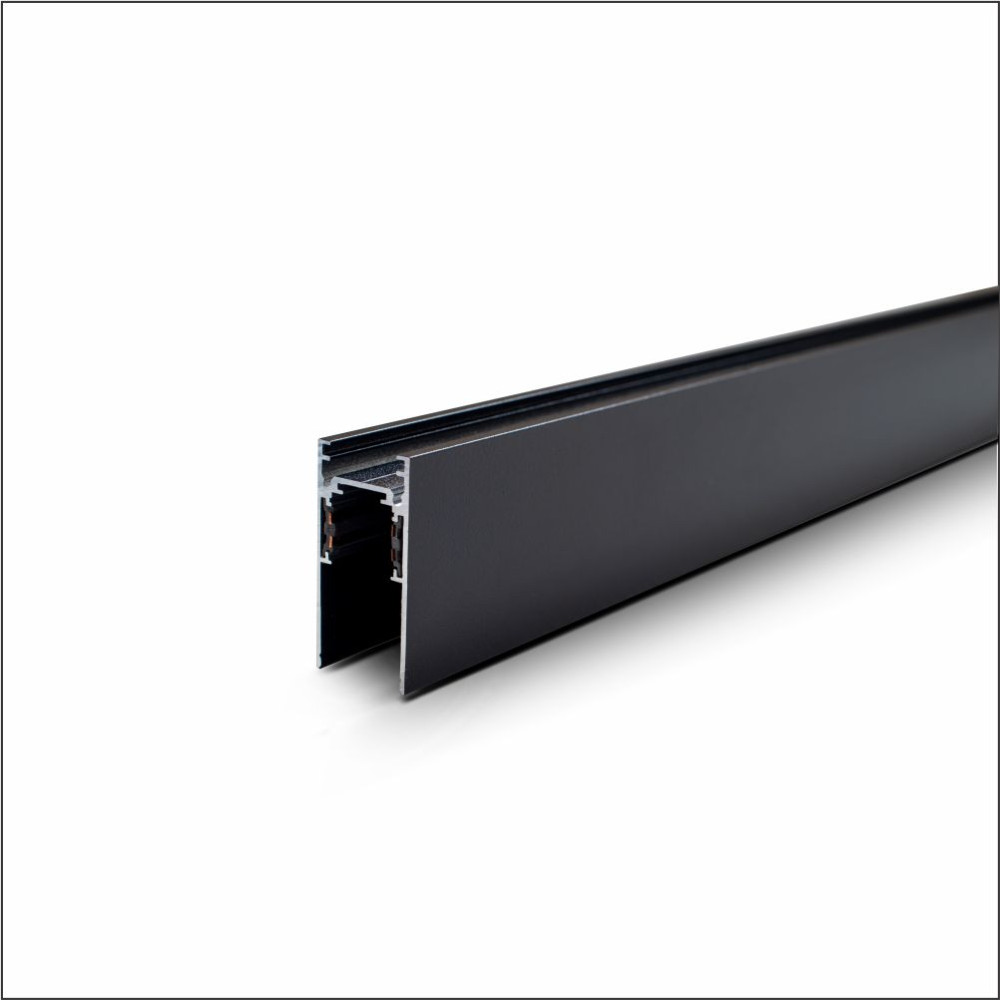 MAL01-02 LAMBARIO-R20-2M-BLCK-48V-ALUM-SURFACE-MAGNETIC TRACK RAIL
