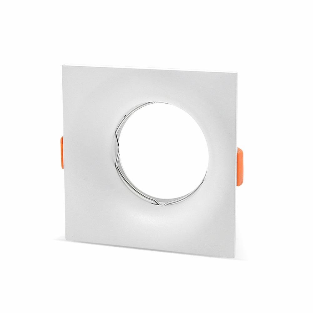 LS01-14 LAMBARIO-PERA-SQR-1-WHITE-PC-MR16-GU10-IP20-SPOTLIGHT FIXTURE
