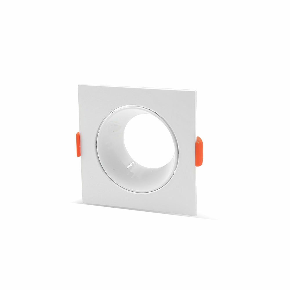 LS01-22 LAMBARIO-SPODI-SQR-1-WHITE-PC-MR16-GU10-IP20-SPOTLIGHT FIXURE