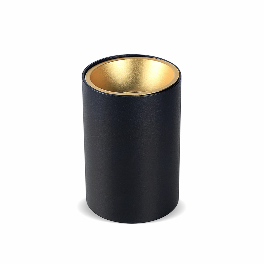LS01-55 LAMBARIO-COSTO-BLACK-ROUND-GU10-AL-SURFACE-IP20-SPOTLIGHT FIXTURE