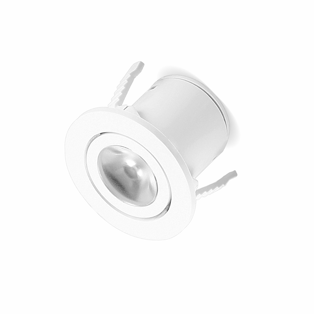 LL01-3 LAMBARIO-MINISI-1W-RND-WLENS-WHT-6500K-PC-LED-DOWNLIGHT