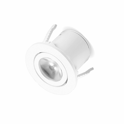 LL01-3 LAMBARIO-MINISI-1W-RND-WLENS-WHT-6500K-PC-LED-DOWNLIGHT