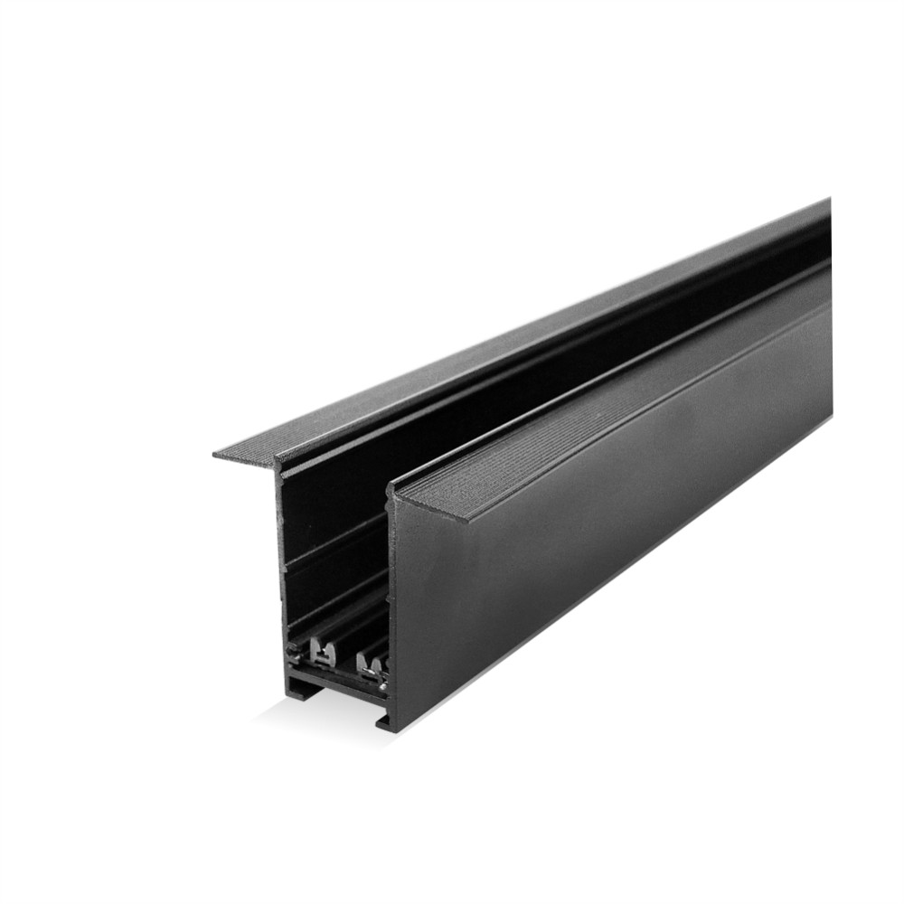 MAL01-30 LAMBARIO-R20-1M-BLCK-220V-ALUM-RECESSED-MAGNETUC TRACK RAIL
