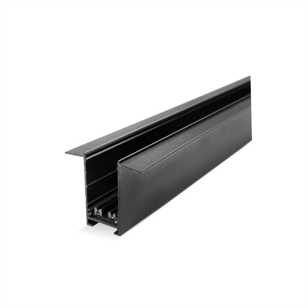MAL01-31 LAMBARIO-R20-2M-BLCK-220V-ALUM-RECESSED-MAGNETIC TRACK RAIL