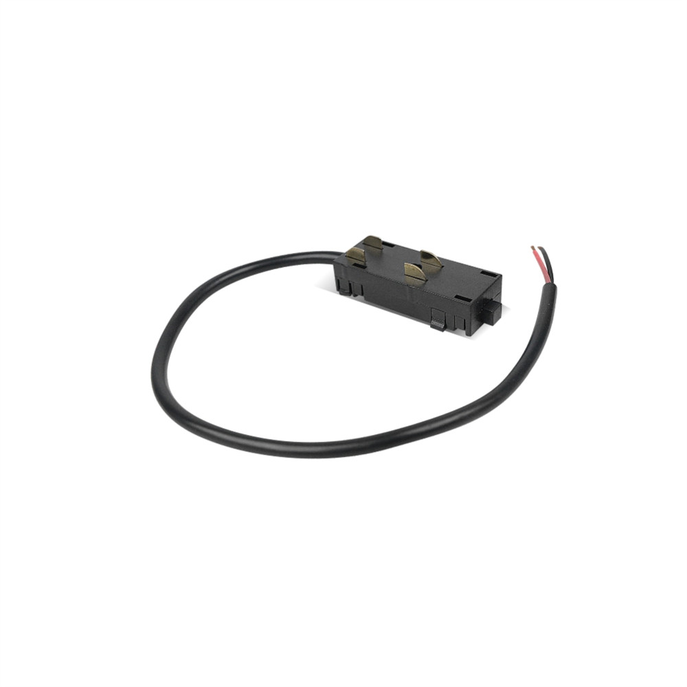 MAL01-37 LAMBARIO-R20-Conector input-wire-220V-16cm-BLCK-MAGNETIC TRACK ACESSORIES