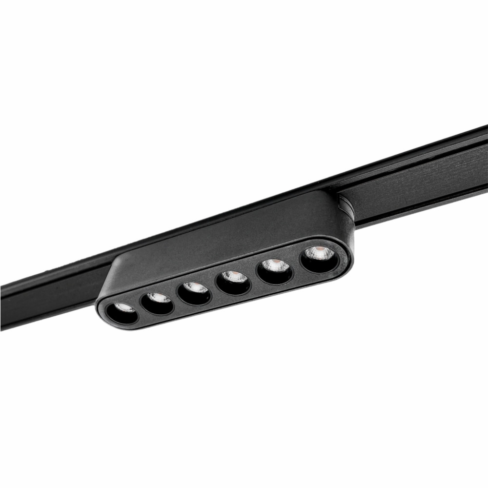 MLL01-47 LAMBARIO-114MM-R20S-6W-SMD-36DG-BLCK-48V-3000K-LED MAGNETIC TRACKLIGHT