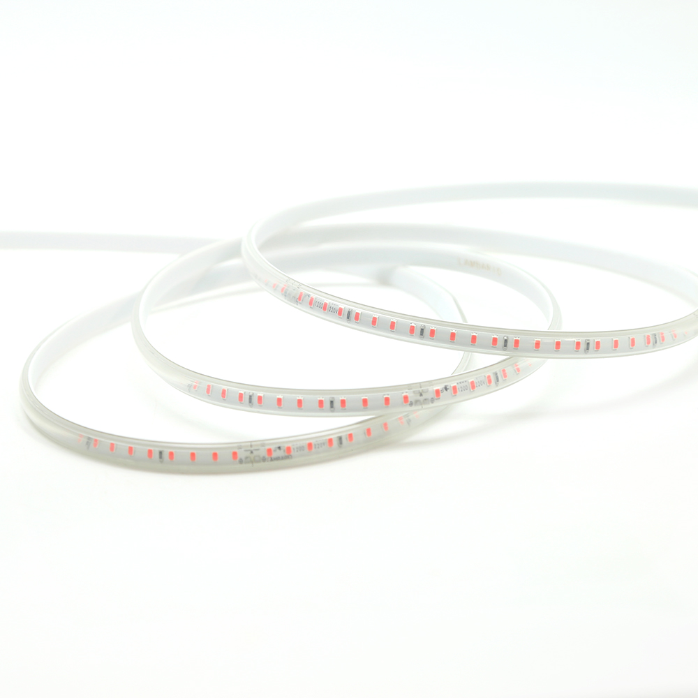 LS06-00306 LAMBARIO-HIGHLINE-8W-120LED-2835-RED-220V-IP65-20 CM CUT-LED STRIP LIGHT 220V