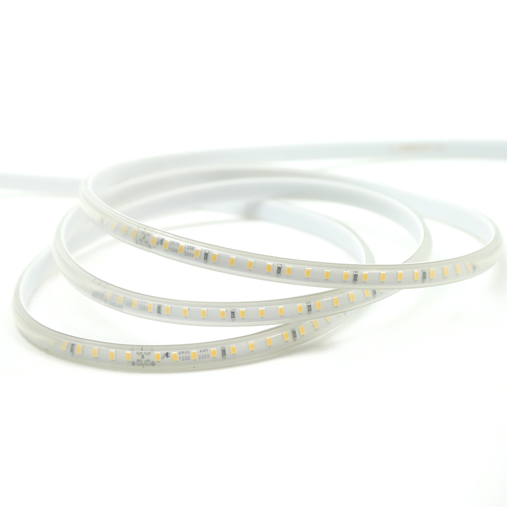 LS06-00406 LAMBARIO-HIGHLINE-8W-120LED-2835-AMBER-220V-IP65-20 CM CUT-LED STRIP LIGHT 220V