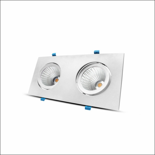 LTD01-25 LAMBARIO-COB-2X35W-SQR-WHT-3000K-CATRO-LED DOWNLIGHT