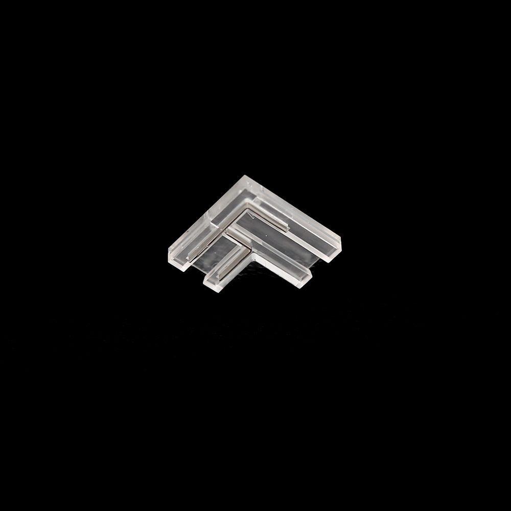 LAMBARIO 12/24V PLIER L TYPE  90` CONNECTOR  TRANSPARENT 8 MM-ACCESSORIES