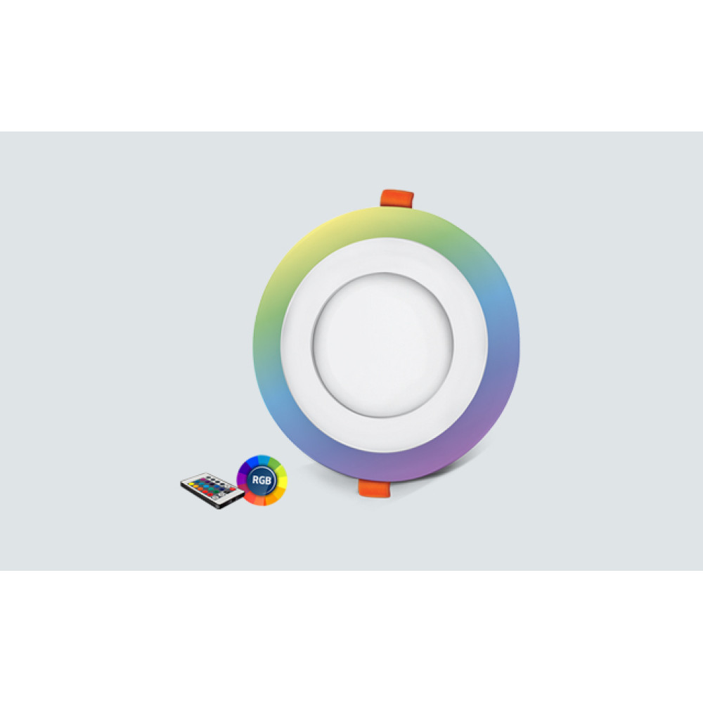 LP05-01819 LAMBARIO-SMD-CRD-18W-RND-WHT-4200K-RGB-WCM-SMD RECESSED DOUBLE LED DONWLIGHT