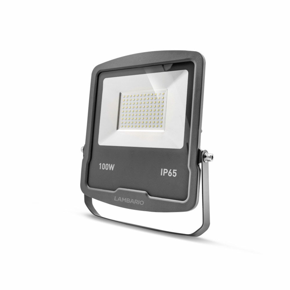 LT61-09112 LAMBARIO-FLOODLED-100W-GREY-4000K-IP65-LED FLOOD LIGHT F372 LT61-09112 LAMBARIO-FLOODLED-100W-GREY-4000K-IP65-LED FLOOD LIGHT F372