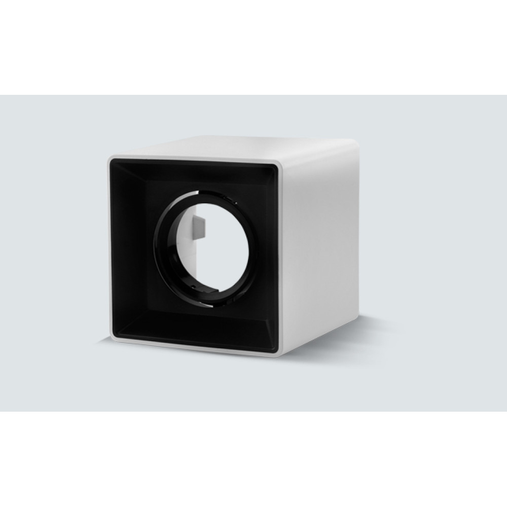 LH03-10107 LAMBARIO-SURFACE-SQR-A-WHBLCK-PC-WOB-IP20-SPOTLIGHT FIXTURE 