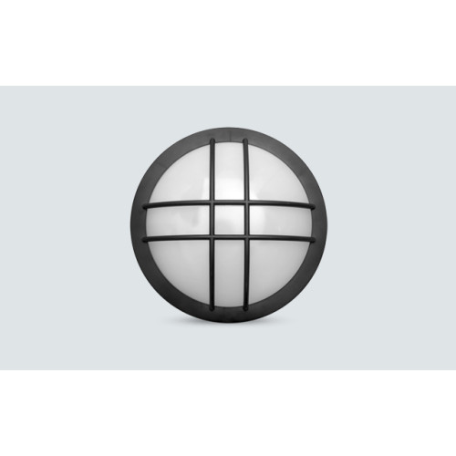 LB05-01812 LAMBARIO-ROUND-C-18W-4000K-BLACK-IP65-LED BULKHEAD LAMP