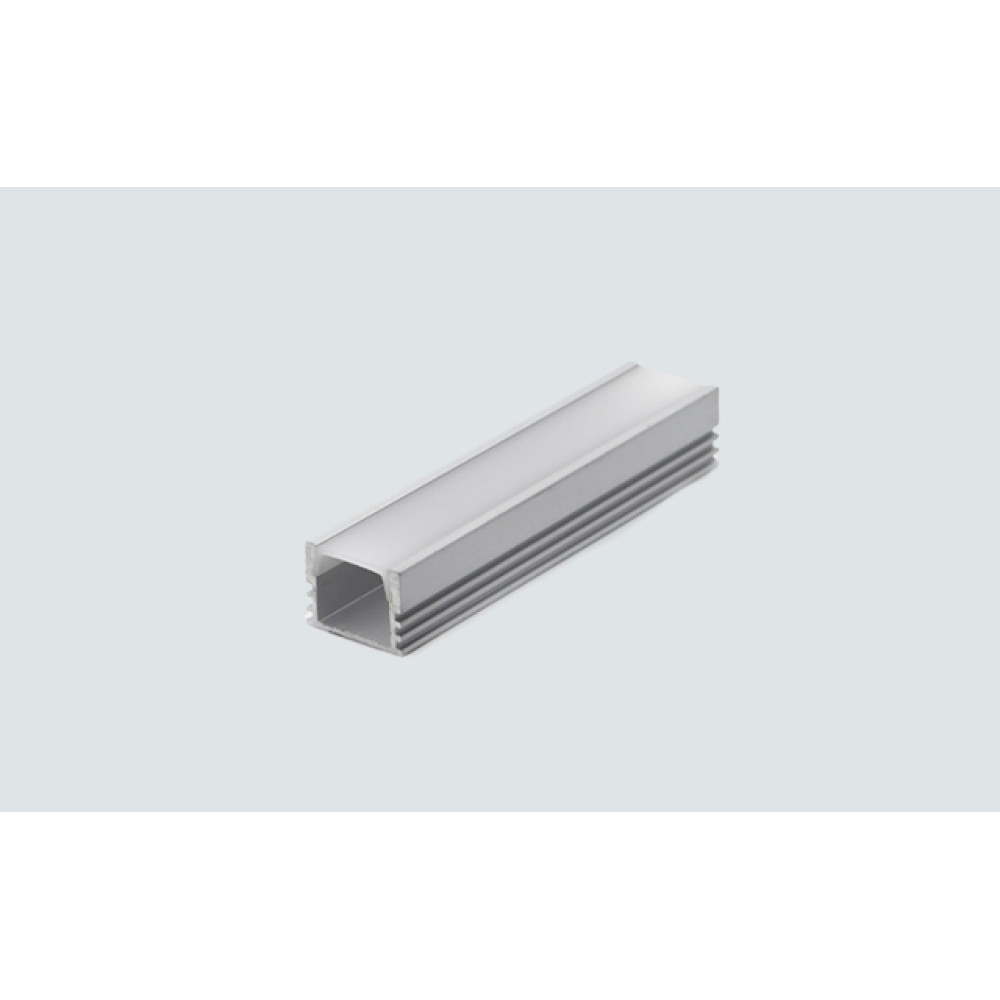 LC03-16122 LAMBARIO-ALPRO-2M-GREY-WITHCAPS-PCCOVER-SQUARESURF-ALUMINIUM LIGHTINGFIXTURE