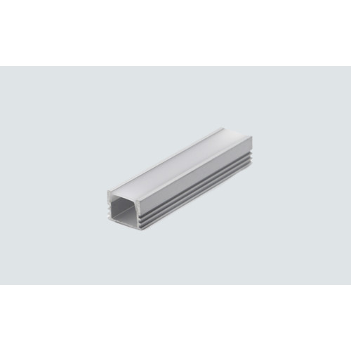 LC03-16122 LAMBARIO-ALPRO-2M-GREY-WITHCAPS-PCCOVER-SQUARESURF-ALUMINIUM LIGHTINGFIXTURE
