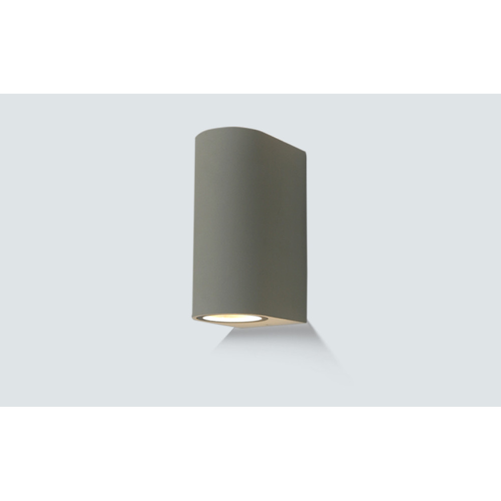 LG32-00224 LAMBARIO-GARDO-GREY-2XGU10-OUTDOOR LIGHTING FIXTURE  F707
