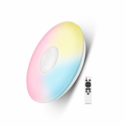 LB08-01012 LAMBARIO-RND-72W-CCT+RGB-WH-IP20-SPEAKER-BLUET-WITHREMOTE-LED CEILING LAMP