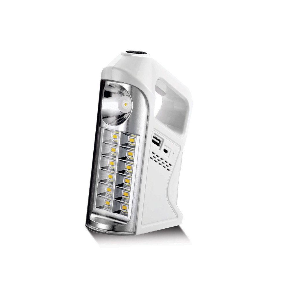 LC02-03 LAMBARIO-13SMD-7W-WHITE--6400K-USB-LED RECHARGEABLE LANTERN