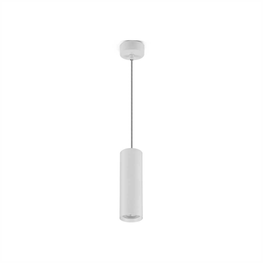 LH07-50200 LAMBARIO-PENDANT-WHT-GU10-200MM-CYLSURF-LIGHTING FIXTURE