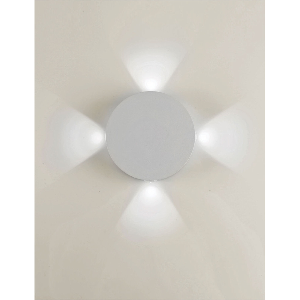 LG36-0102 LAMBARIO-ELIA-WHT-4X1W-IP65-4000K-LED OUTDOOR LIGHTING FIXTURE