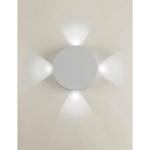 LG36-0102 LAMBARIO-ELIA-WHT-4X1W-IP65-4000K-LED OUTDOOR LIGHTING FIXTURE