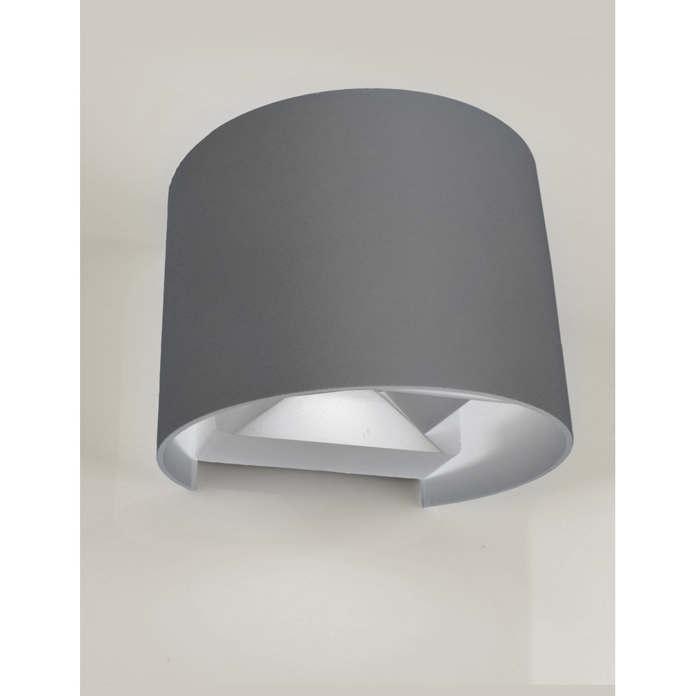 LG36-0105 LAMBARIO-ALPHA-GREY-2X3W-IP65-4000K-LED OUTDOOR LIGHTING FIXTURE