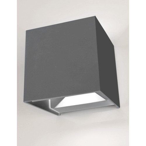 LG36-0107 LAMBARIO-BOSTON-GREY-2X3W-IP65-4000K-LED OUTDOOR LIGHTING FIXTURE