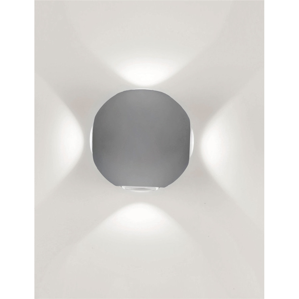 LG36-0109 LAMBARIO-COZY-GREY-4X1W-IP65-4000K-LED OUTDOOR LIGHTING FIXTURE