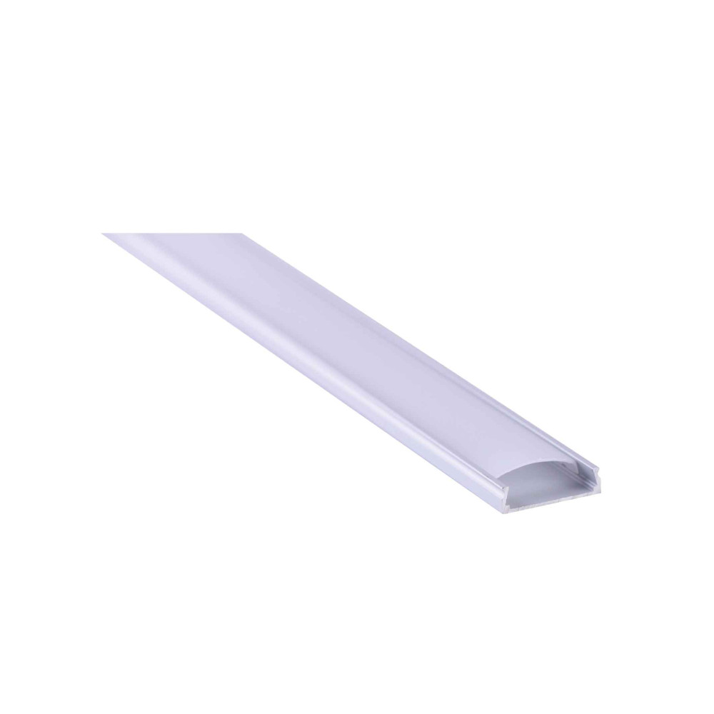 LC20-0100 LAMBARIO-ALPRO-2M-23.5X6MM-GREY-WITHCAPS-PCCOVER-SURFACE-ALUMINIUM LIGHTINGFIXTURE