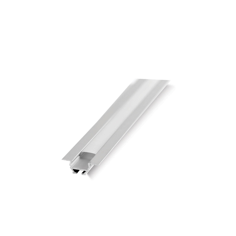 LC20-0104 LAMBARIO-ALPRO-2M-30.4X10.5MM-GREY-WITHCAPS-PCCOVER-RECESSED-ALUMINIUM LIGHTINGFIXTURE