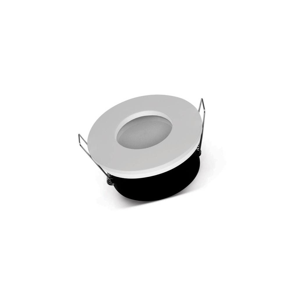 LH04-00507 LAMBARIO-LUNA-ROUND-WHITE-ALU-GU10-WOB-IP65-SPOTLIGHT FIXTURE 