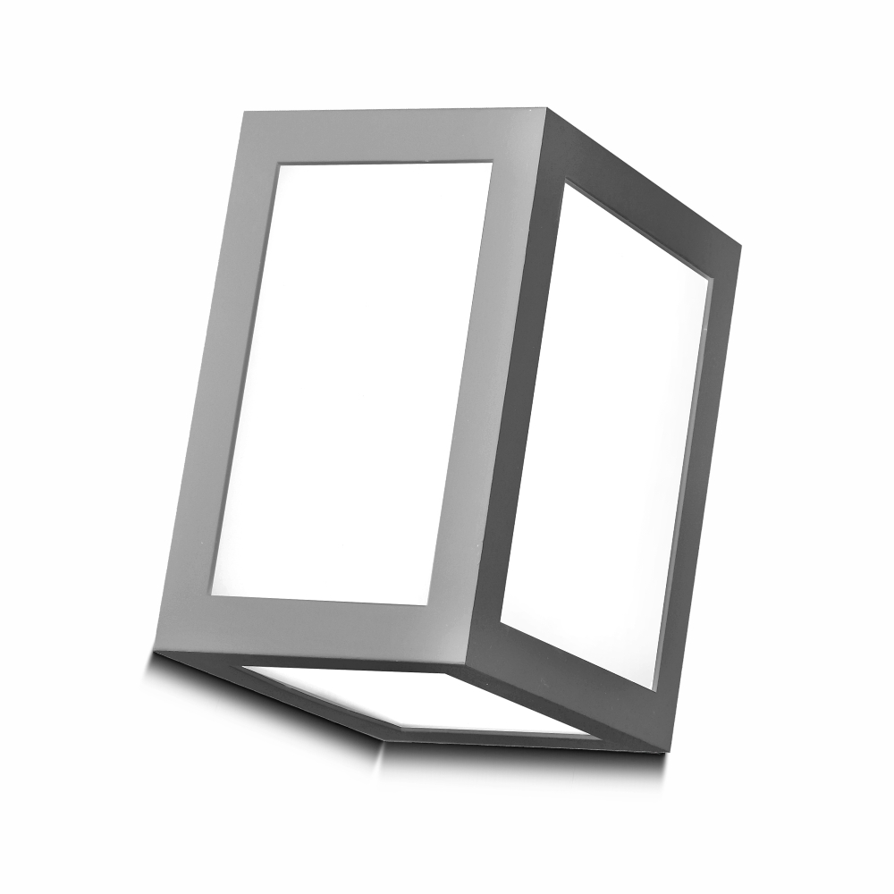 LG39-0107 LAMBARIO-ALDO-GREY-12W-IP65-4200K-LED OUTDOOR LIGHTING FIXTURE