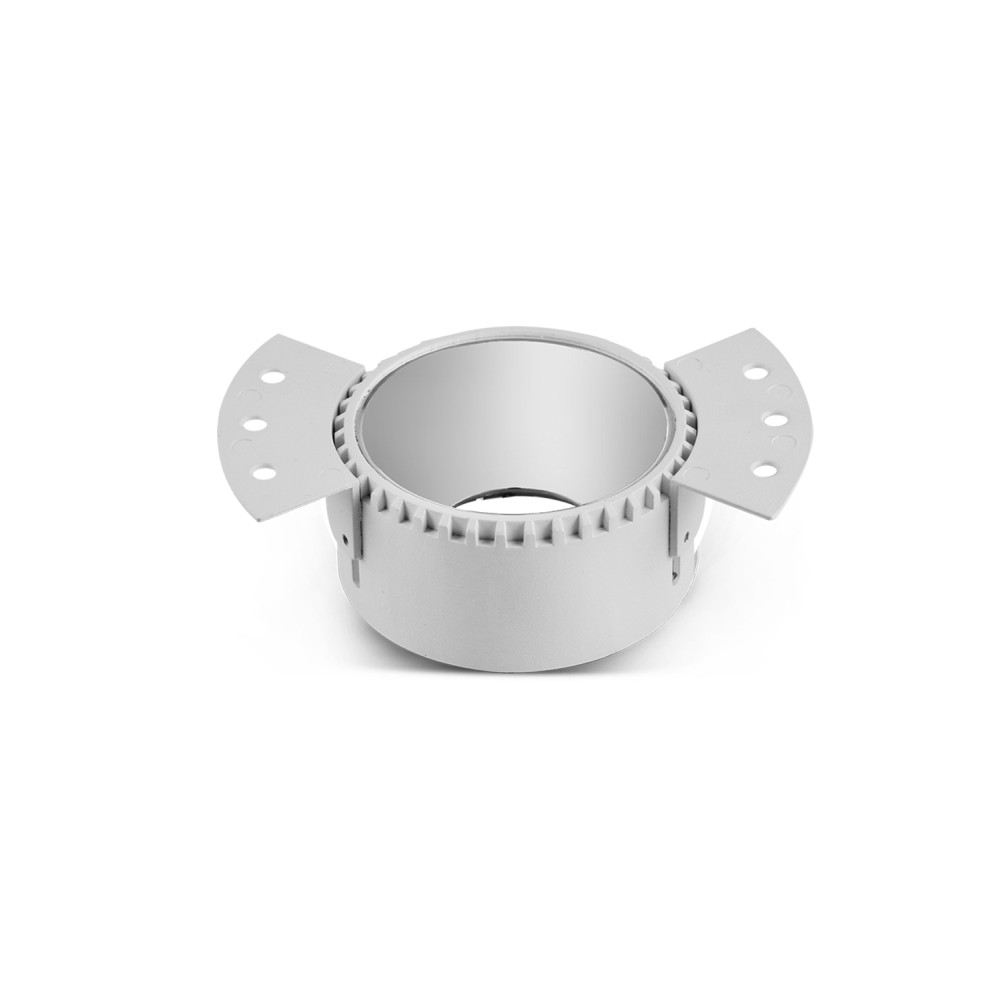 LH04-00107 LAMBARIO-MASO-RND-WH+CHROME-ALU-WOB-GU10-IP20-SPOTLIGHT FIXTURE 