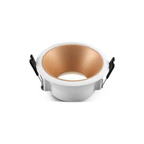 LH04-00203 LAMBARIO-MEO-RND-WH+RSG-ALU-WOB-GU10-IP20-SPOTLIGHT FIXTURE 